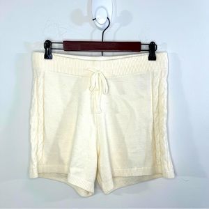 Banana Republic Factory Woman’s Cream Sweater Lounge Shorts Size M